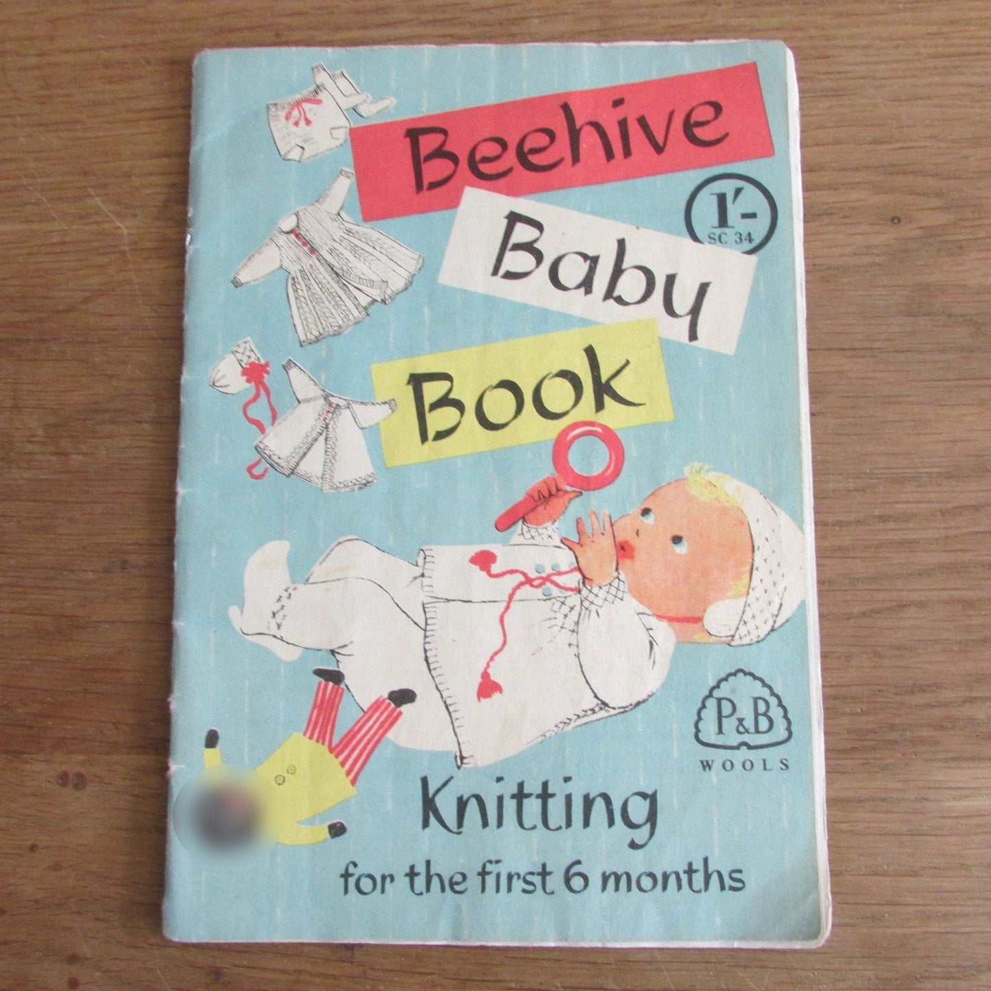 Vintage Patons & Baldwins Beehive Baby Book knitting pattern booklet