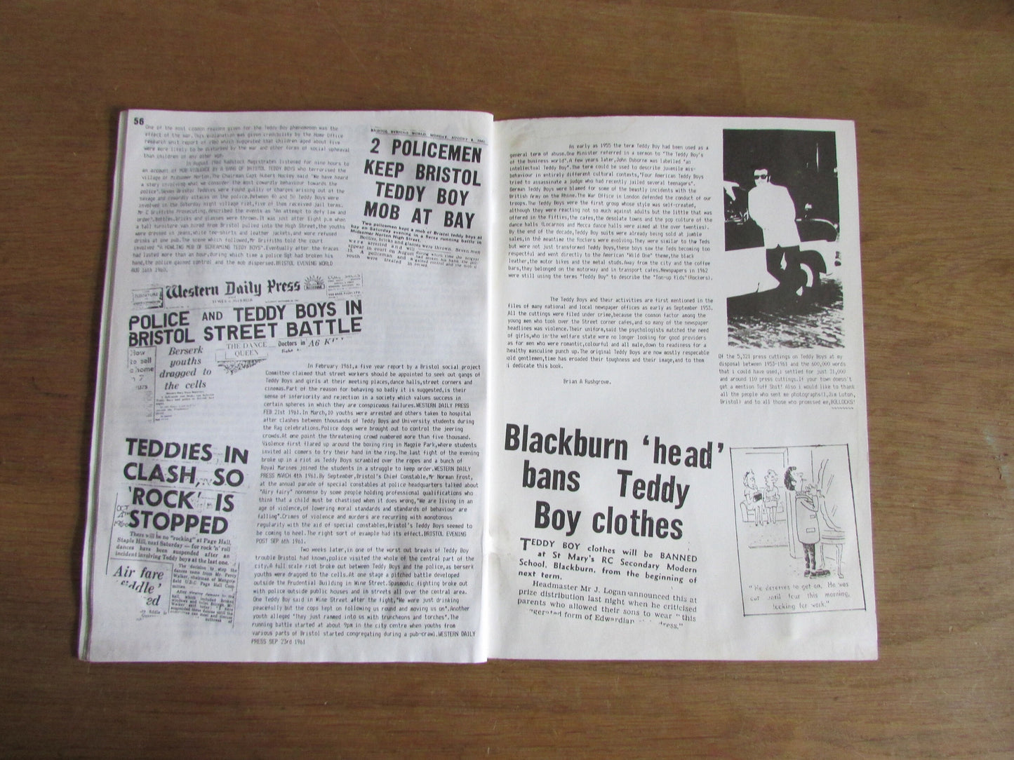 Rare 1994 Teddy Boy booklet, by Brian A. Rushgrove