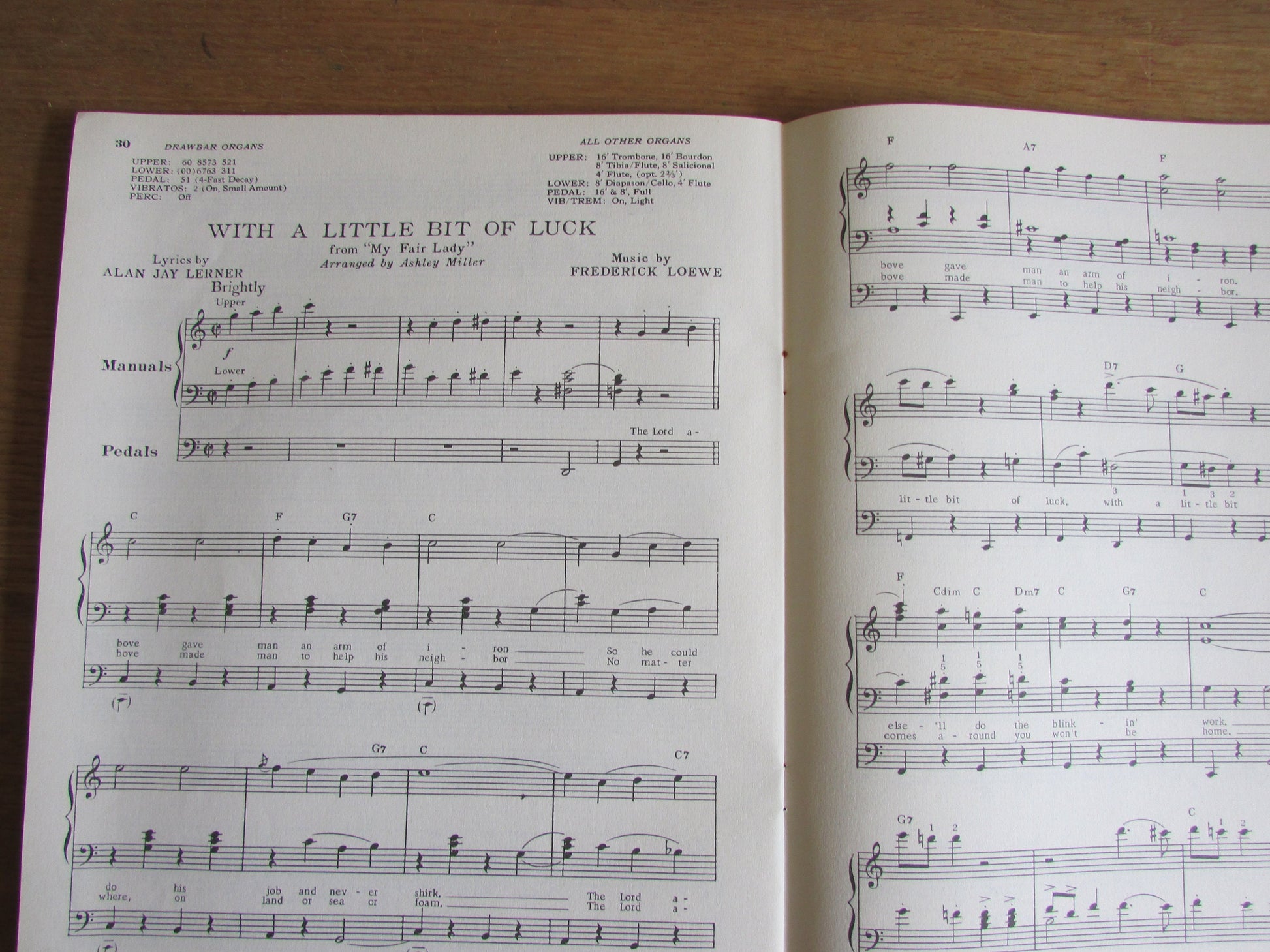 Show Stoppers for all Organs: The Great Songs of Lerner & Loewe - Paint Your Wagon / My Fair Lady / Gigi (Softback, 1960)