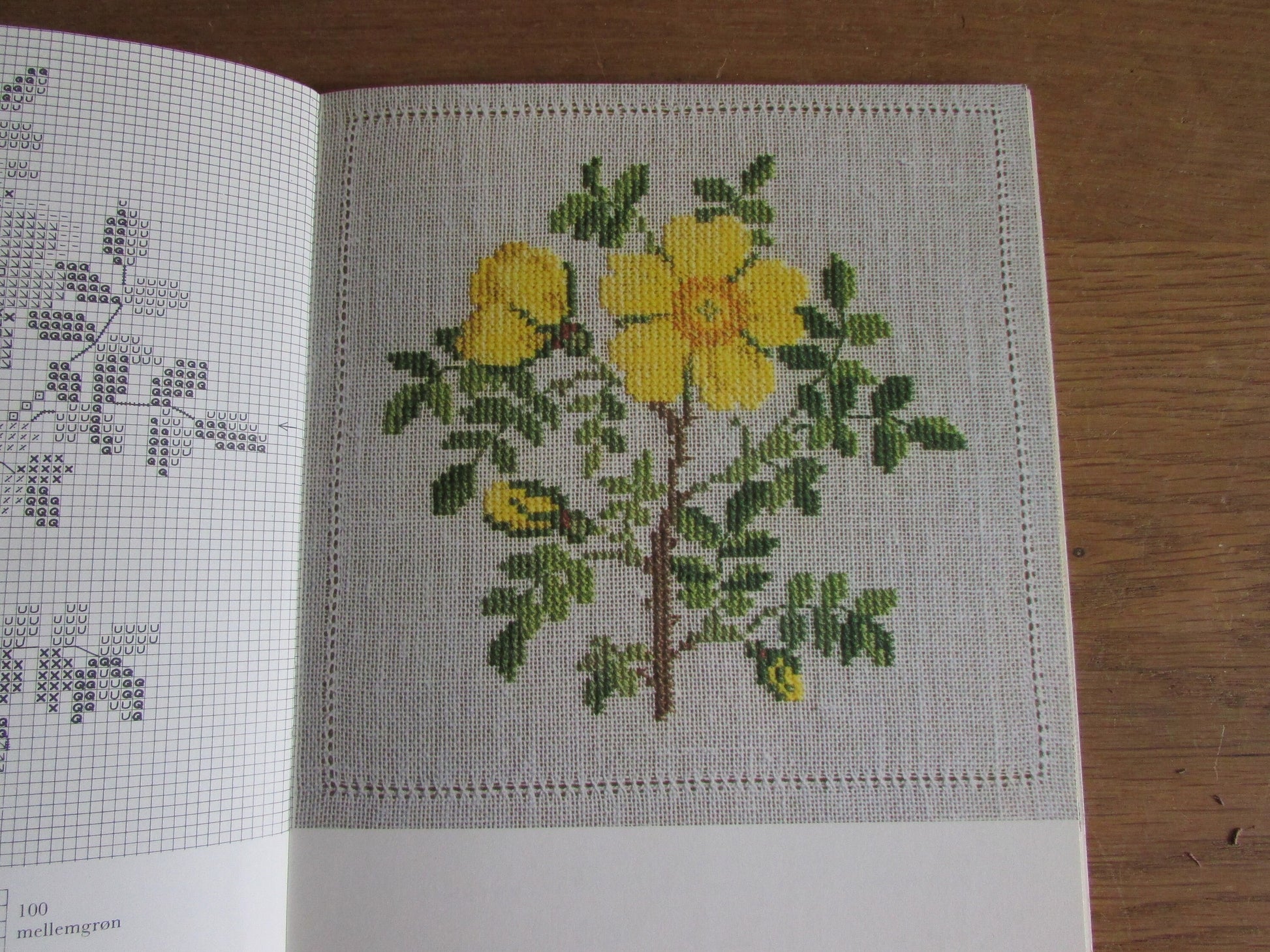 Wild Roses & Other Cross-stitch Motifs designed by Gerda Bengston (Danish) (Softback, 1980)