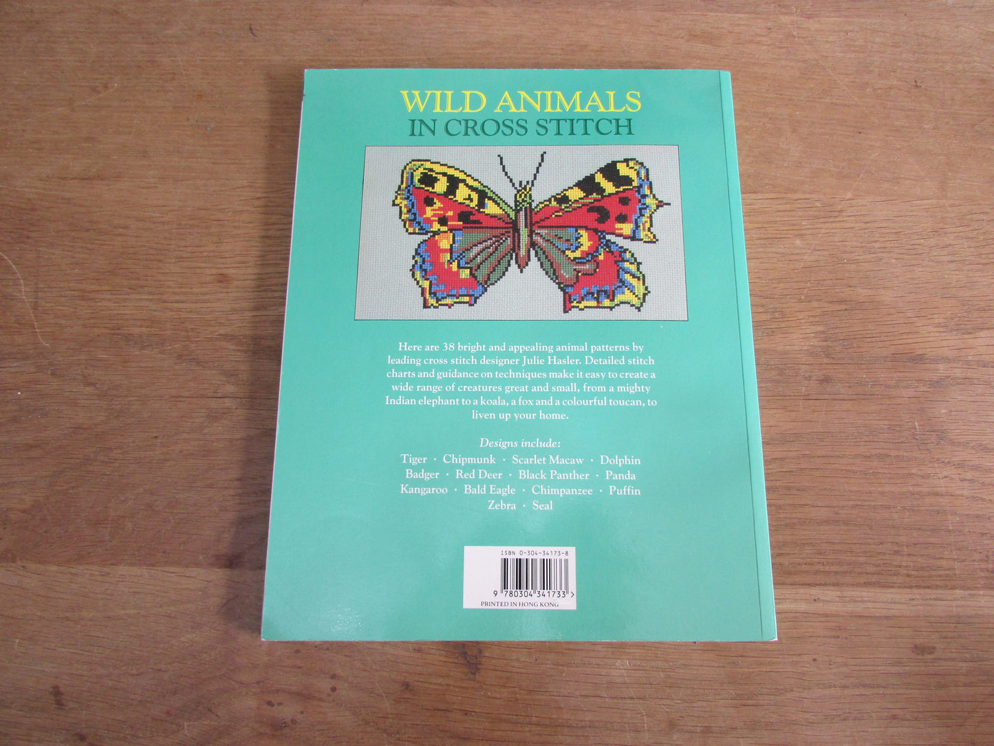 Wild Animals in Cross Stitch, by Julie Hasler (Softback, 1994)