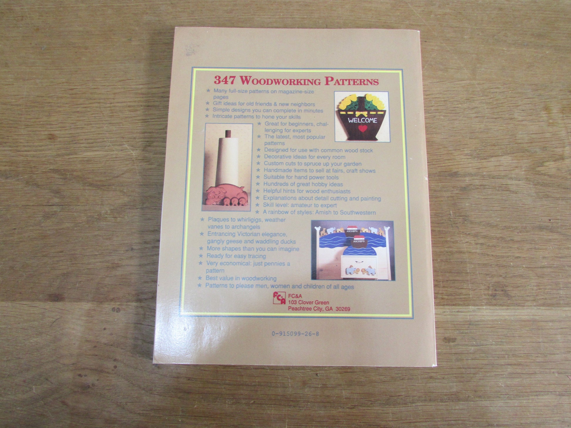 347 Woodworking Patterns: A Bound Set of Popular Woodworking Patterns (Softback, 1991)