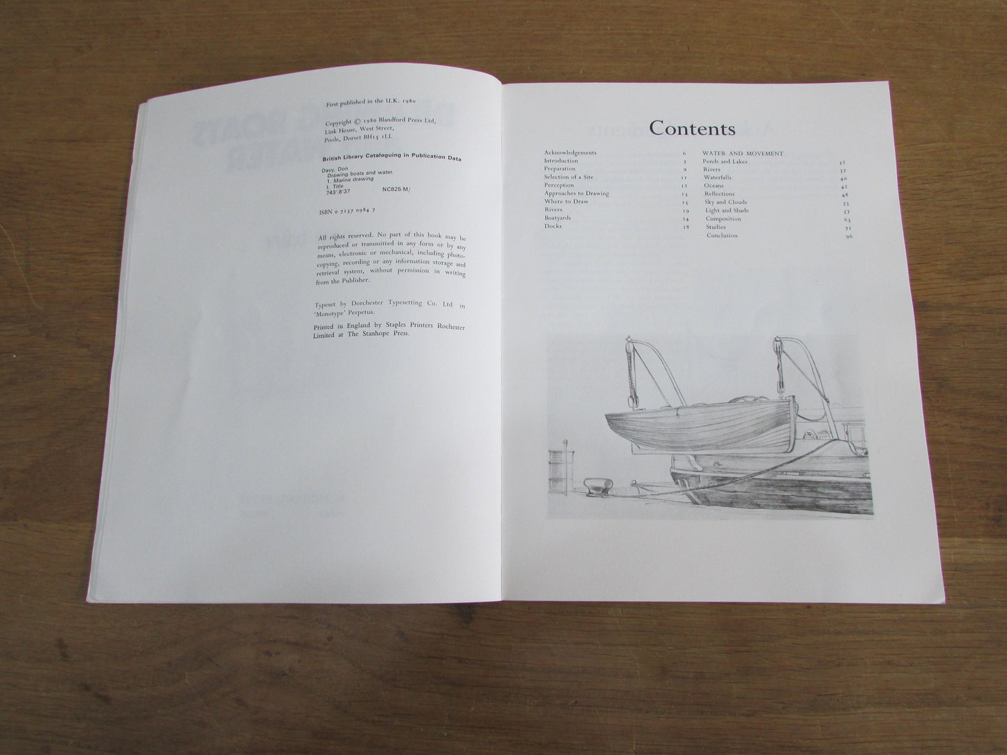Drawing Boats & Water, by Don Davy (Softback, 1980)