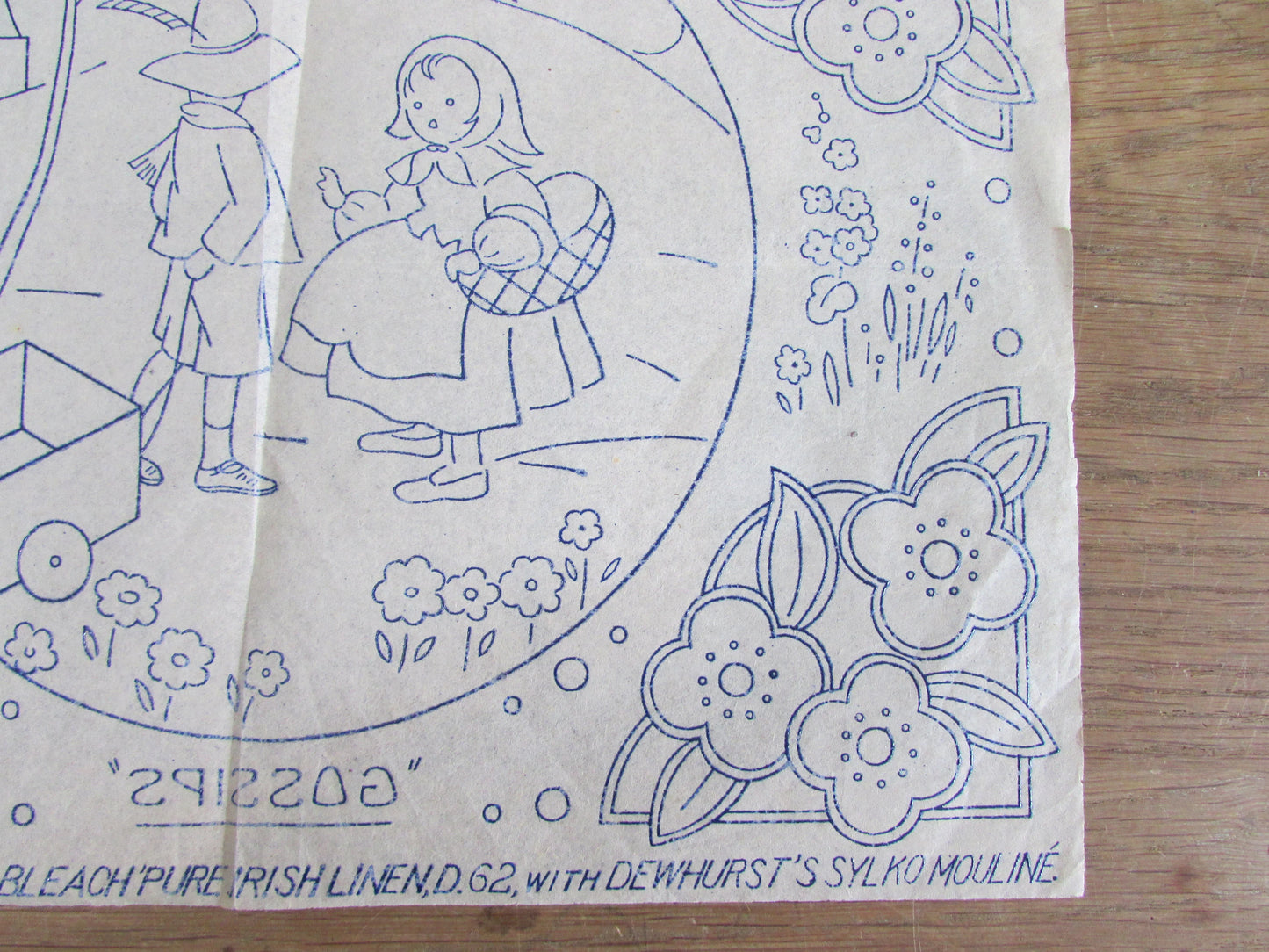 Unused vintage Weldon's Ladies Journal Jack & Jill  No.21802 embroidery transfer