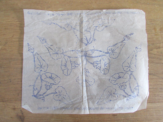 Unused March 1940 Good Needlework & Knitting magazine Calystegia Sepium embroidery transfer