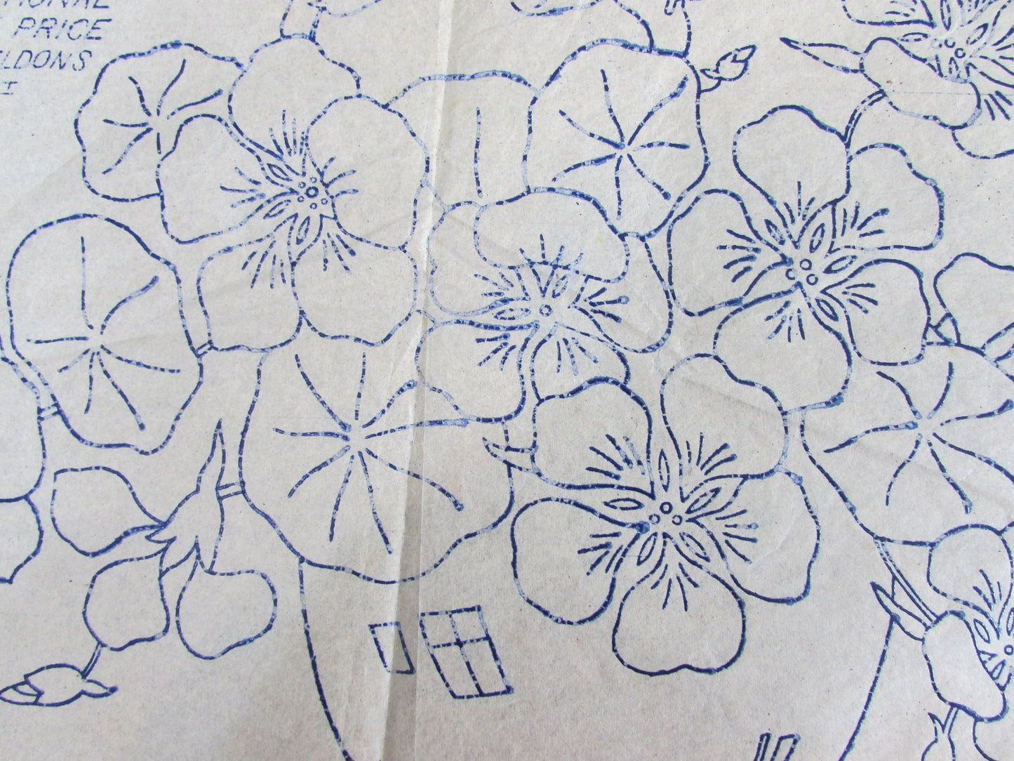 Unused Sept 1934 Weldon's Ladies Journal No.18632 nasturtiums embroidery transfer