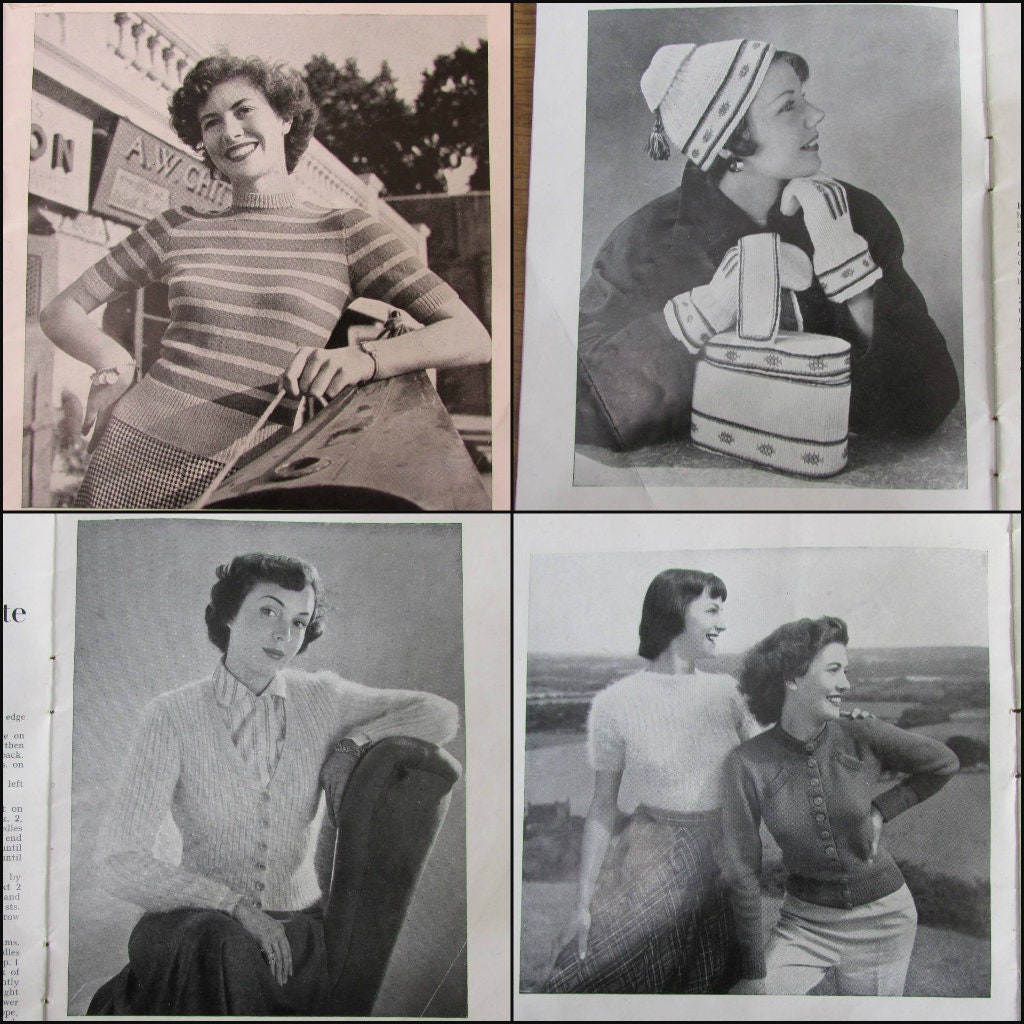 1940s Stitchcraft Under Twenty Teen-age Hand Knits pattern booklet