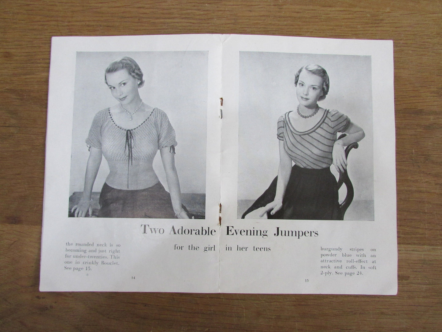1940s Stitchcraft Under Twenty Teen-age Hand Knits pattern booklet