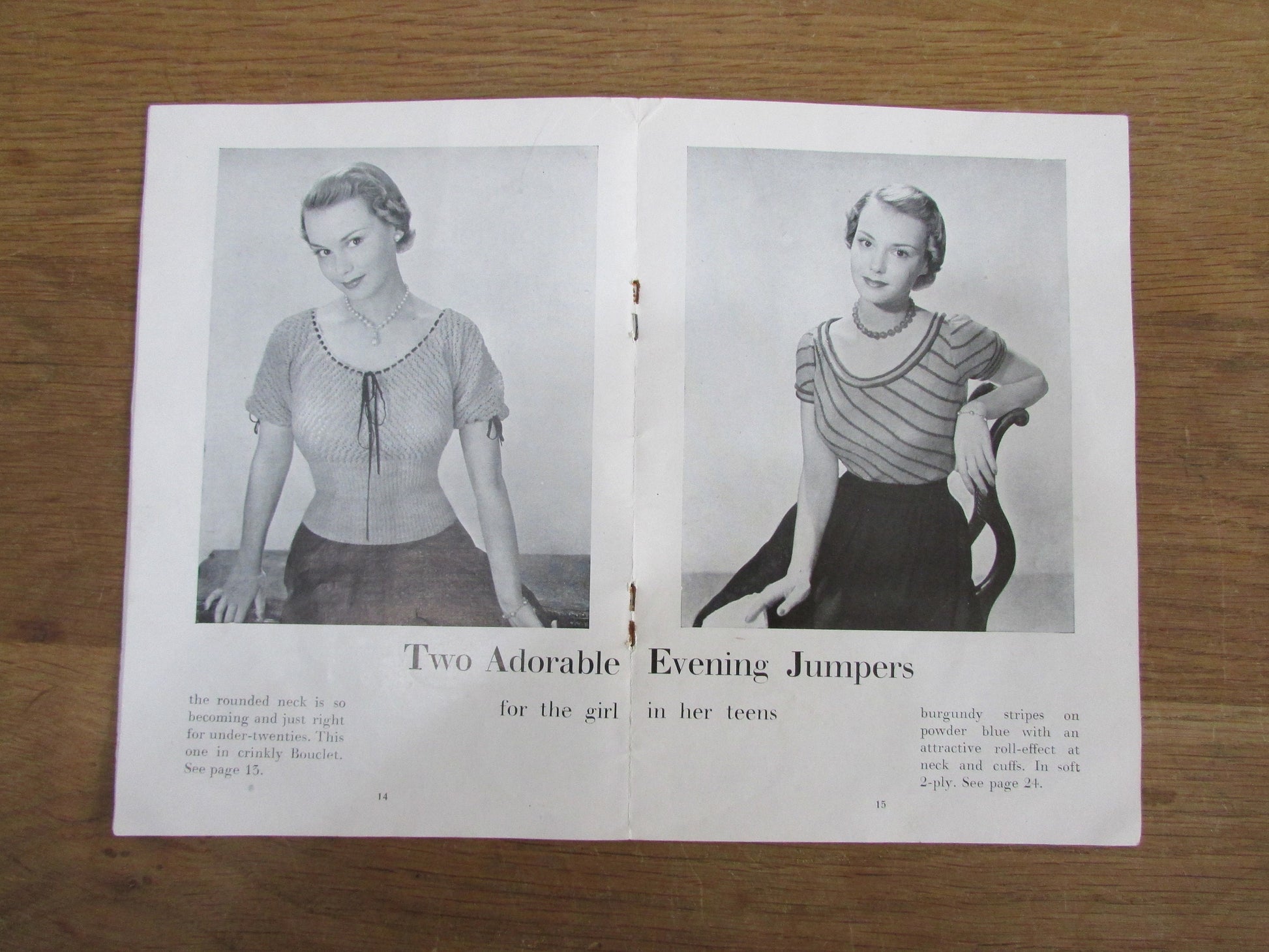 1940s Stitchcraft Under Twenty Teen-age Hand Knits pattern booklet