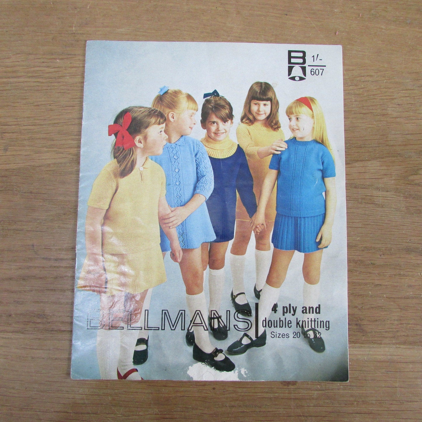 1970s Bellmans 607 knitting booklet for baby/toddler jumper suit, polo sweater suit & dress