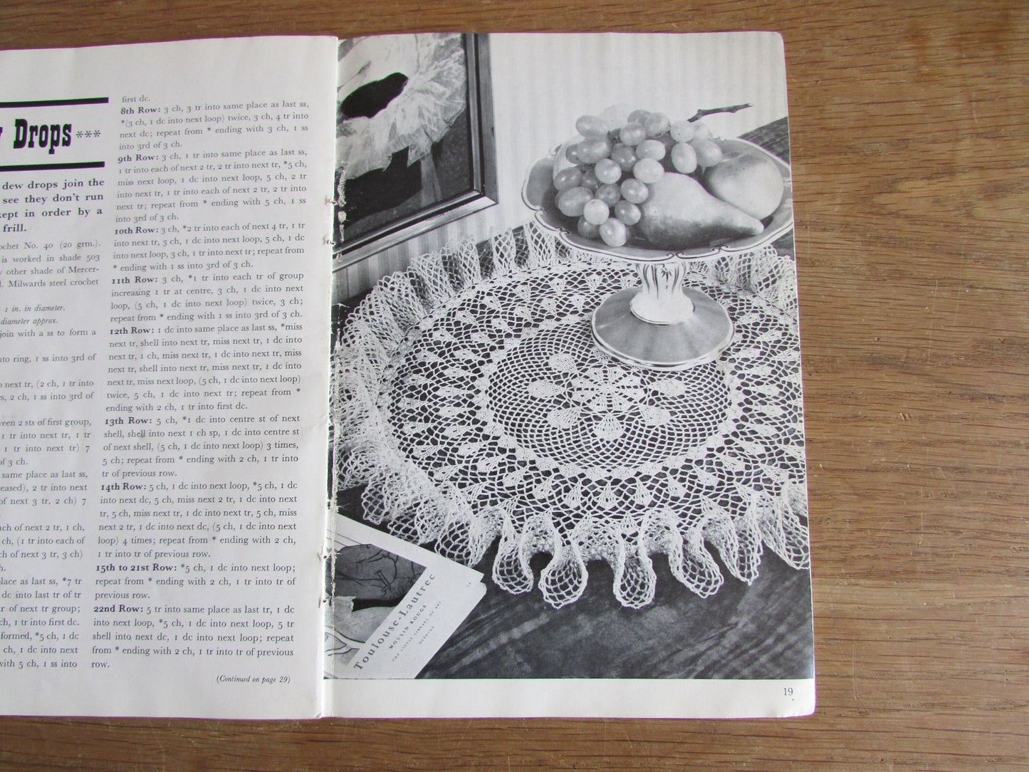 1963 Coats Sewing Group Can Can Doilies: 10 new crochet designs