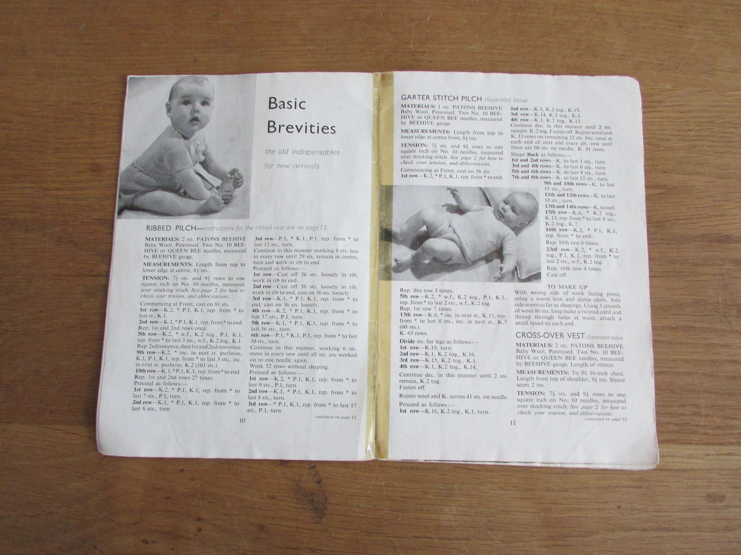 Vintage Patons & Baldwins Beehive Baby Book knitting pattern booklet