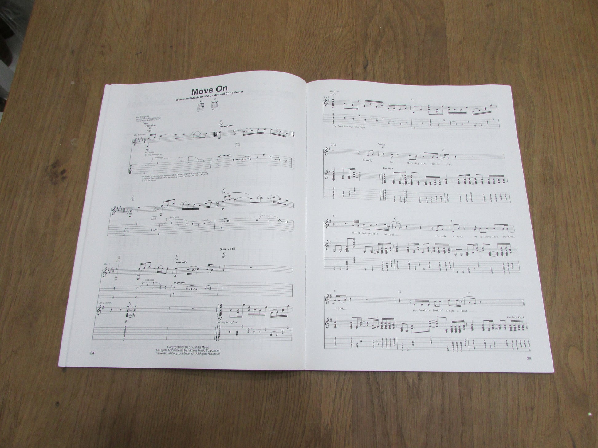 Jet Get Born: For Guitar TAB (Guitar Recorded Versions), (Softback)