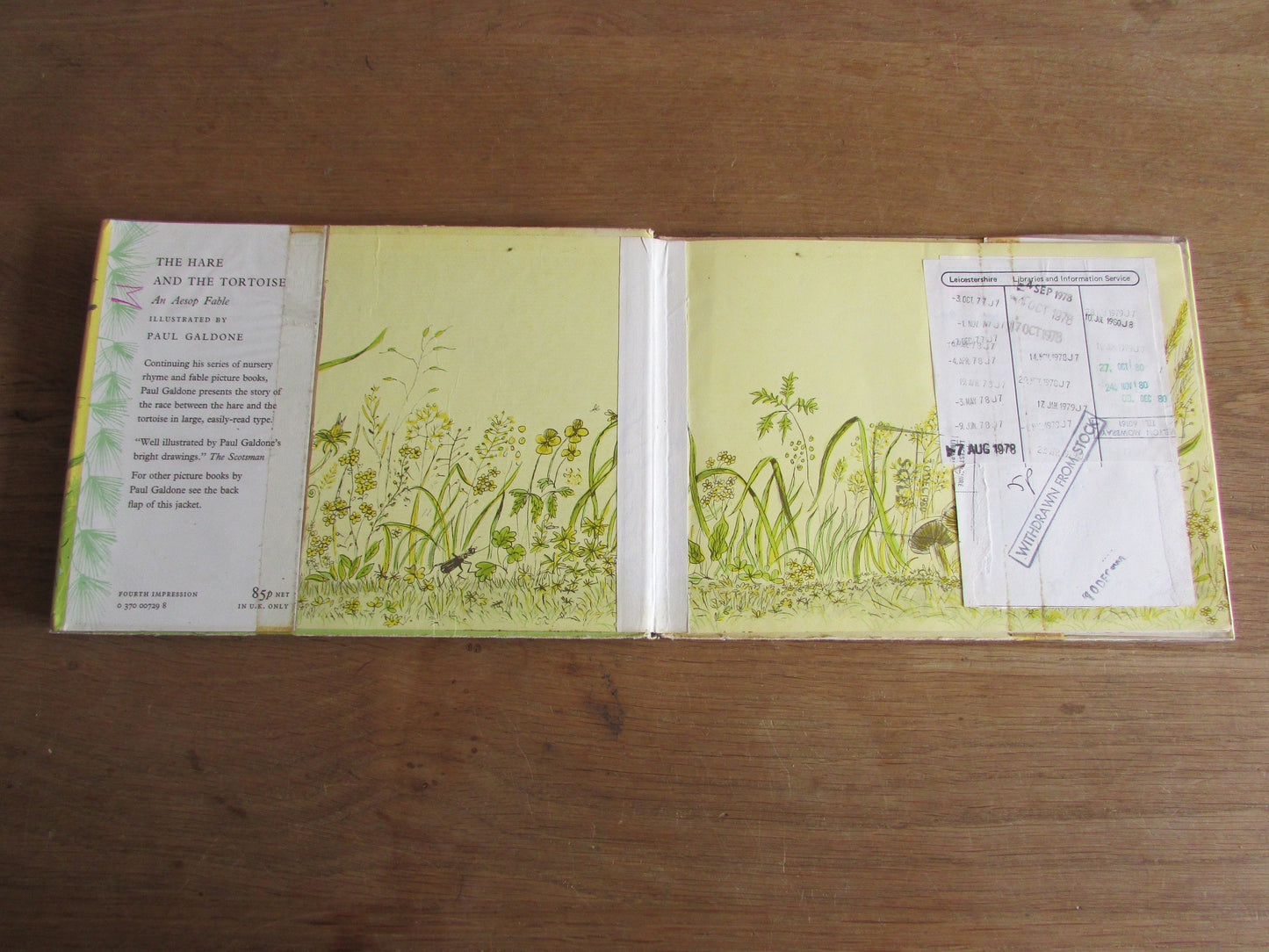The Hare & The Tortoise: An Aesop fable, illustrated by Paul Galdone (Hardback, 1972)