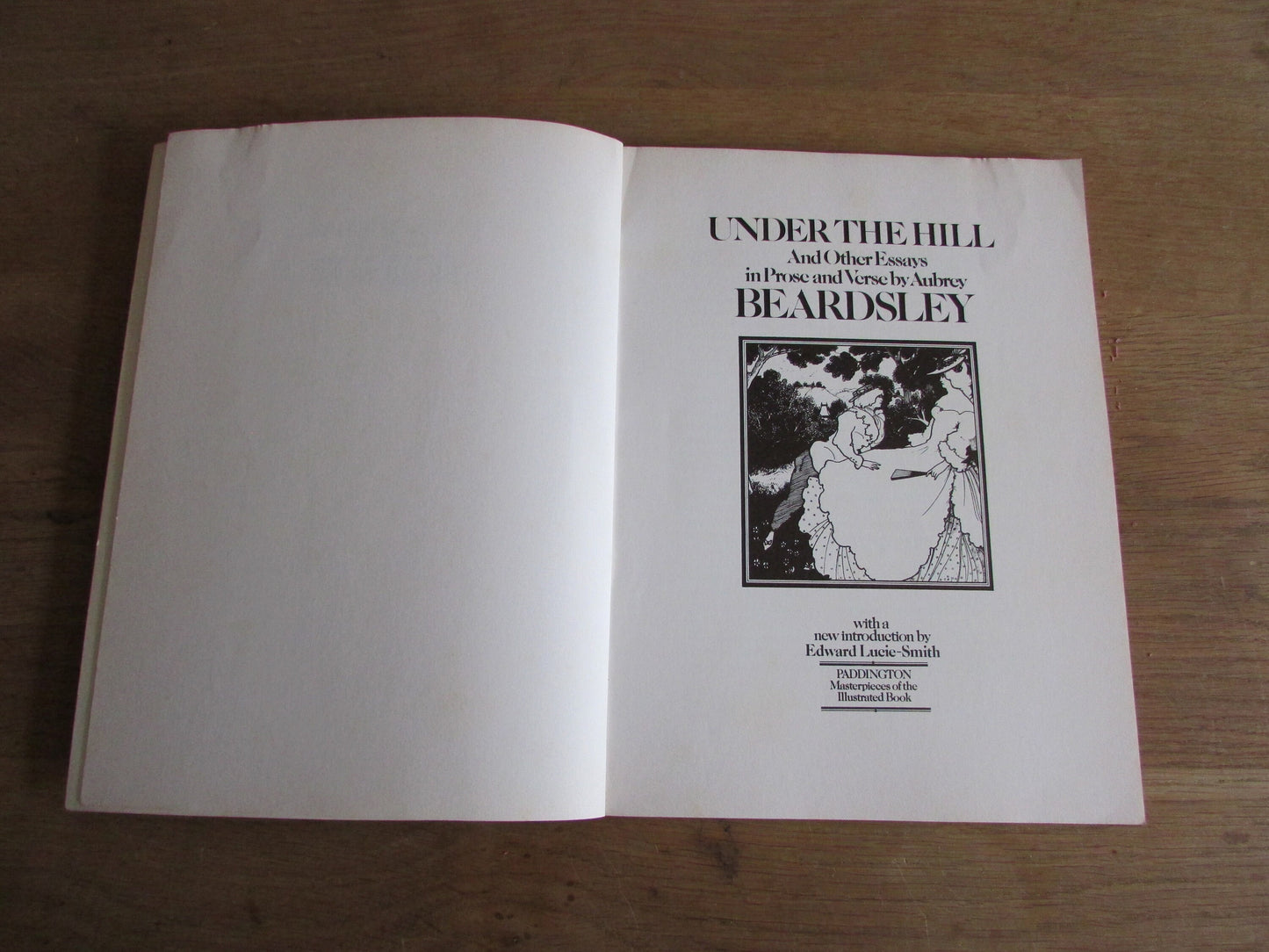 Under The Hill and Other Essays in Prose & Verse, by Aubrey Beasley (Softback, 1977)