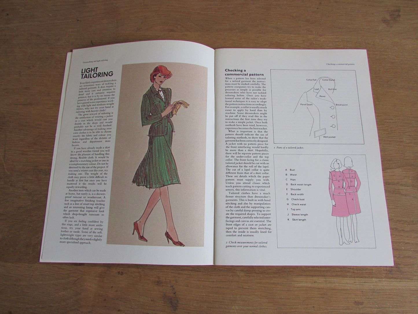 W.I Dressmaking: Light Tailoring pattern booklet (Softback, 1982)