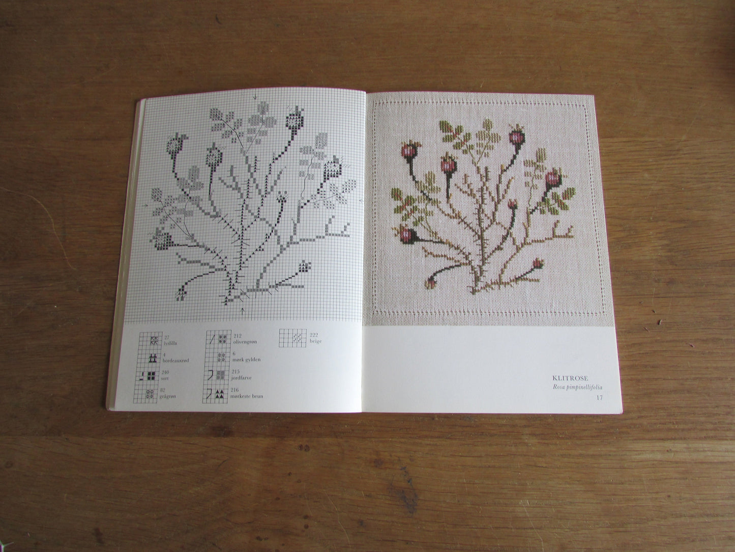 Wild Roses & Other Cross-stitch Motifs designed by Gerda Bengston (Danish) (Softback, 1980)