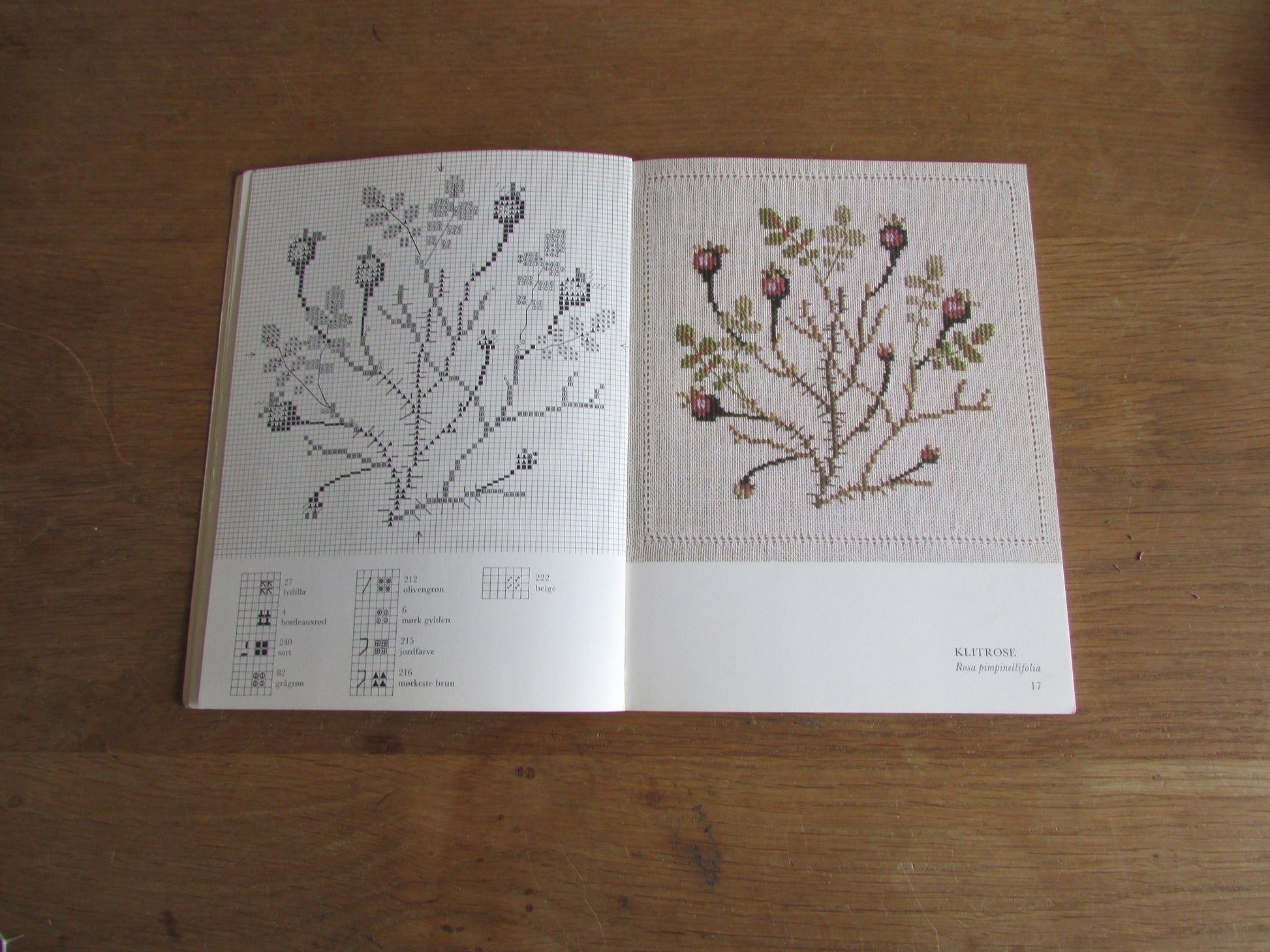 Wild Roses & Other Cross-stitch Motifs designed by Gerda Bengston (Danish) (Softback, 1980)