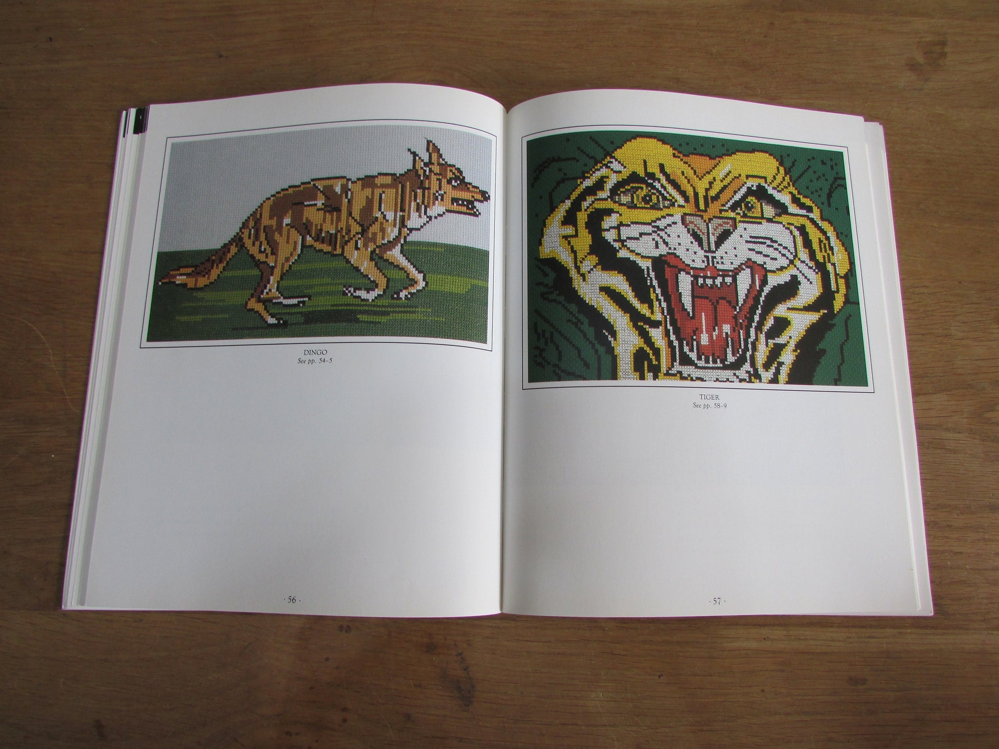 Wild Animals in Cross Stitch, by Julie Hasler (Softback, 1994)