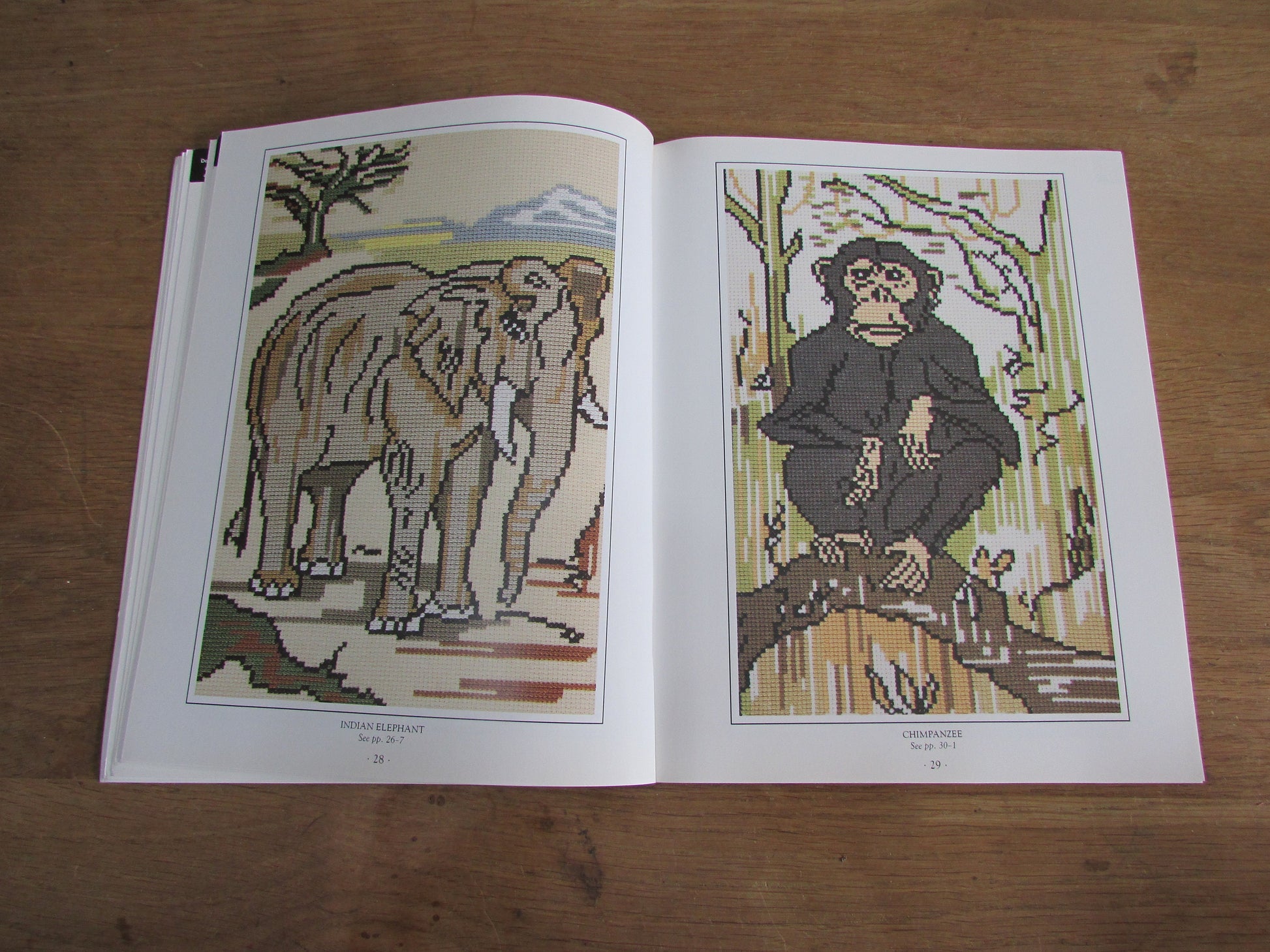 Wild Animals in Cross Stitch, by Julie Hasler (Softback, 1994)