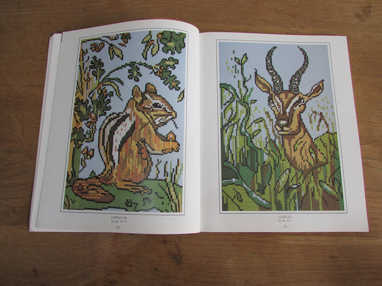 Wild Animals in Cross Stitch, by Julie Hasler (Softback, 1994)