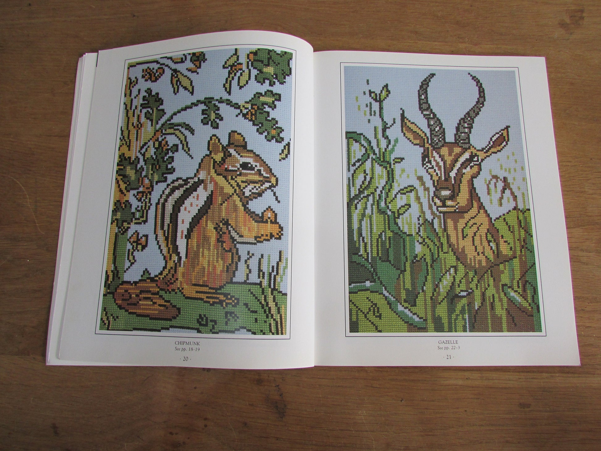 Wild Animals in Cross Stitch, by Julie Hasler (Softback, 1994)