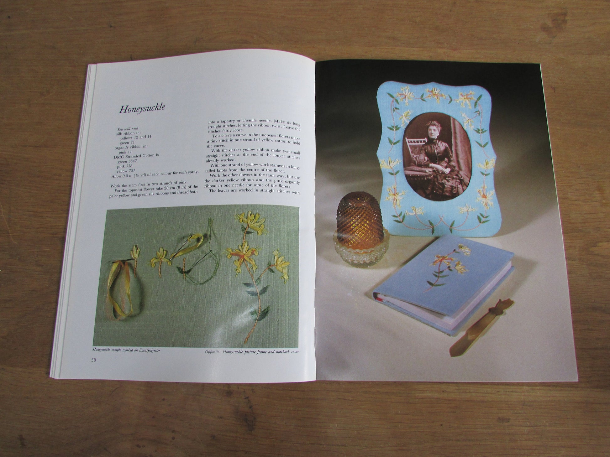 Old-Fashioned Flowers in Ribbons & Threads, by Heather Joynes (Softback, 1995)