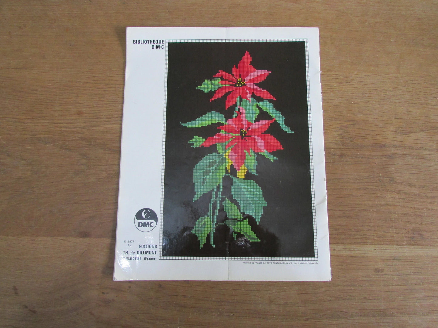 1977 DMC La Tapisserie ref 8382-1 French tapestry pattern book