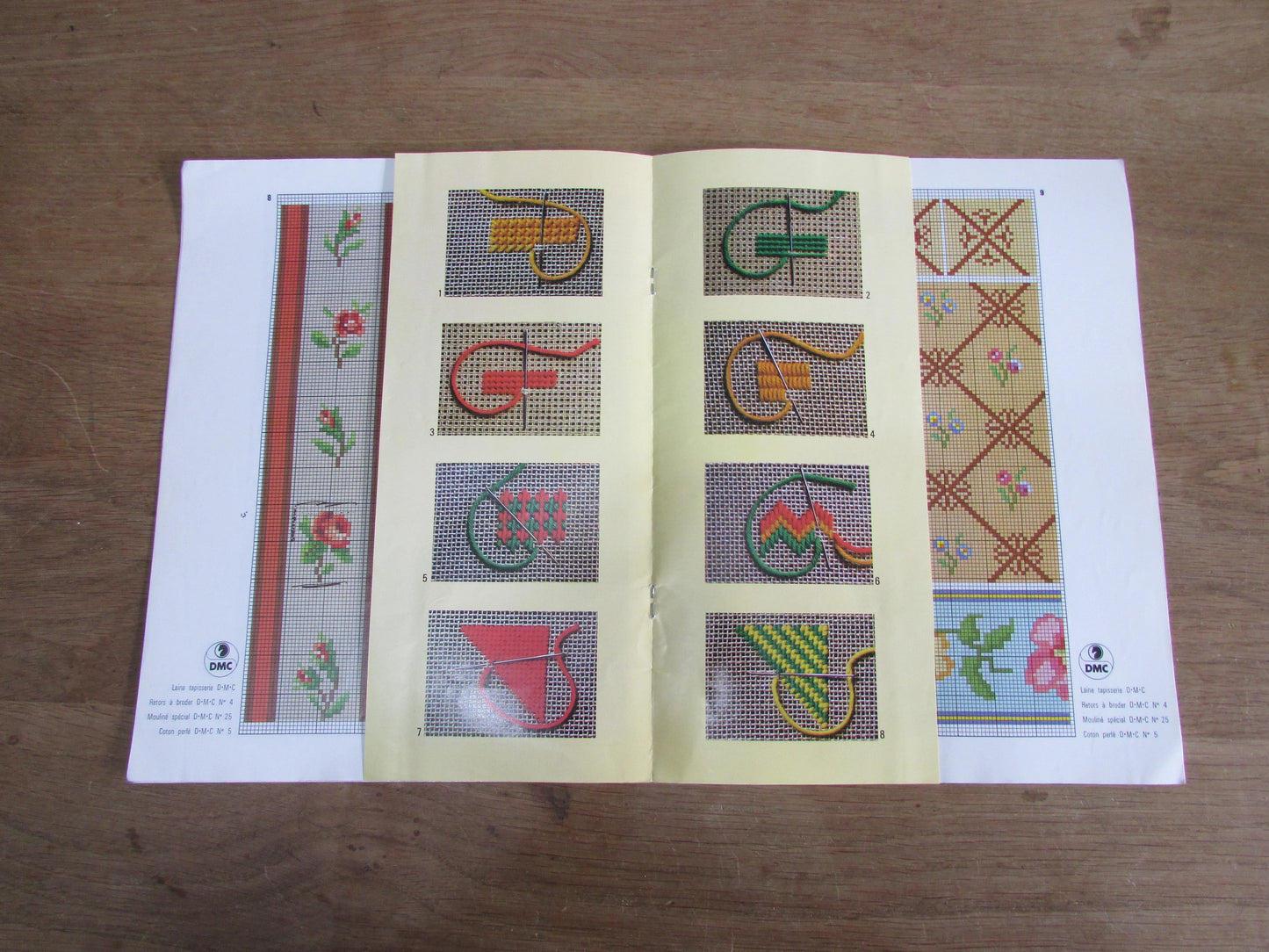1977 DMC La Tapisserie ref 8382-1 French tapestry pattern book