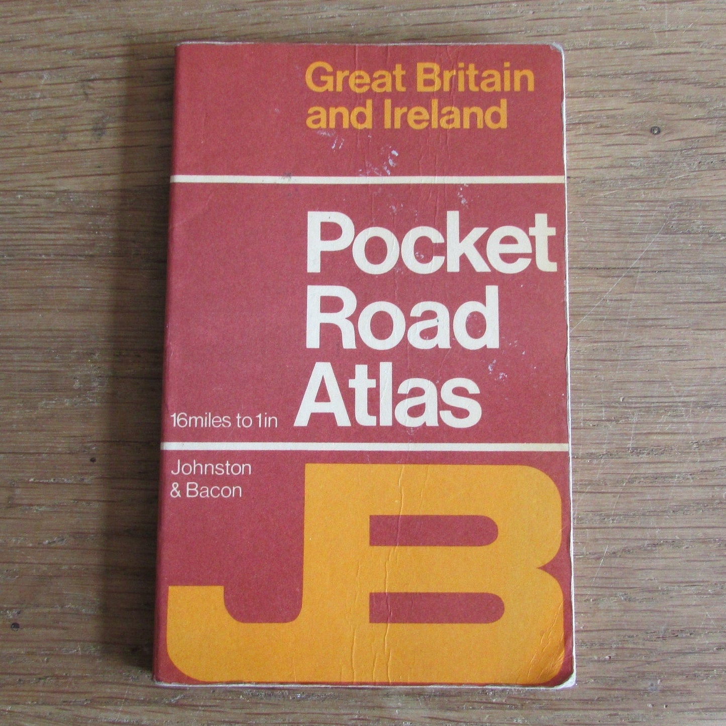 Great Britain and Ireland Pocket Road Atlas, by Johnson & Bacon (Softback, 1970s)