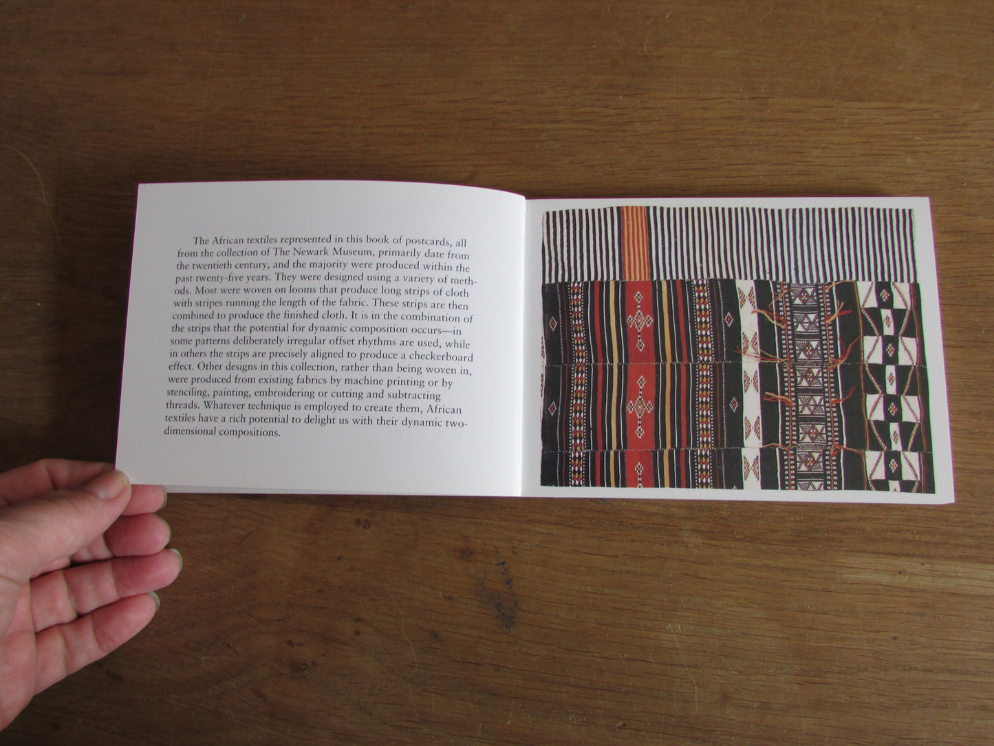 African Textiles: The Newark Museum, a book of postcards (Hardback, 1994)