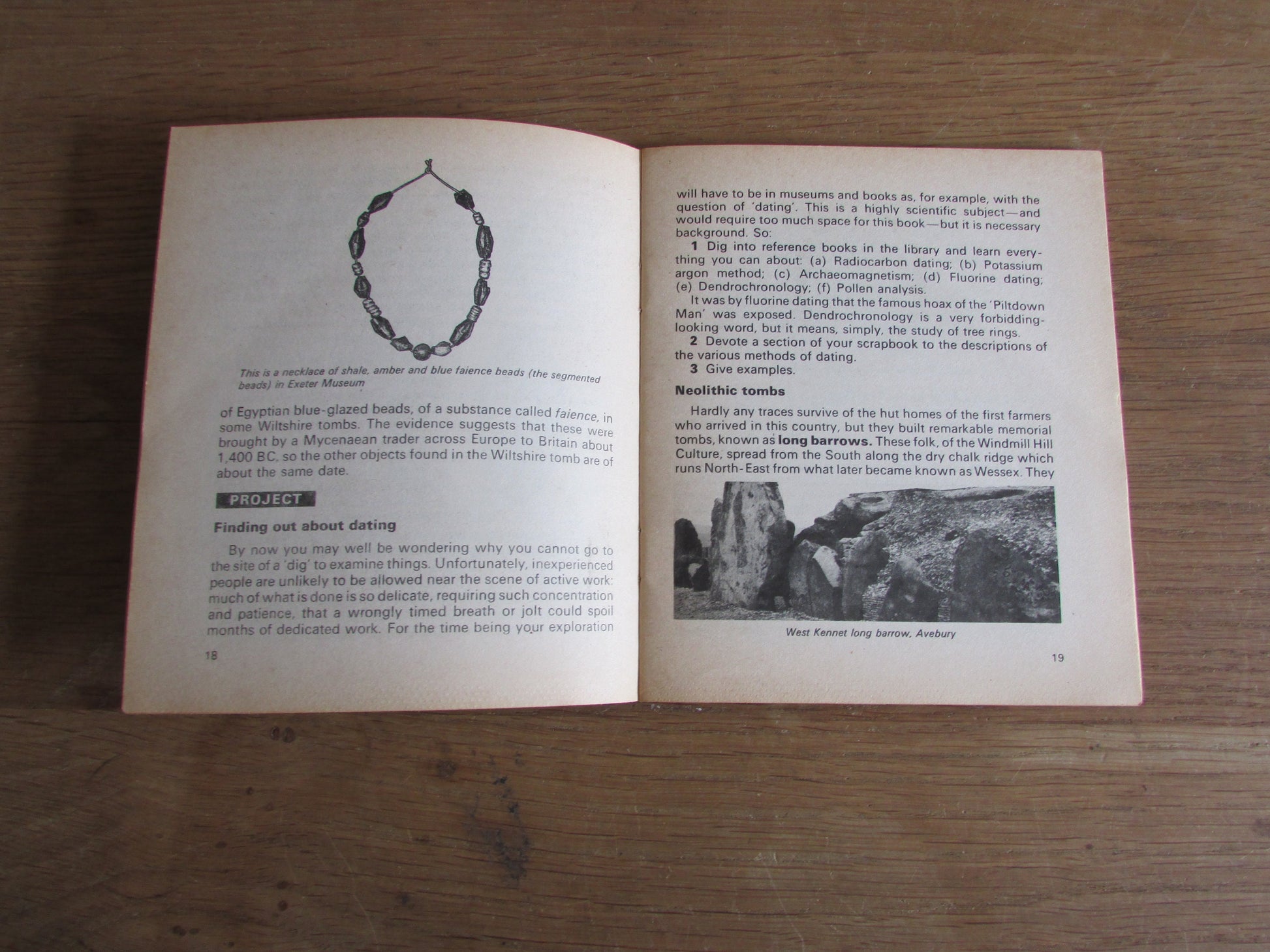 Project Book 106: Archaeology Discovering the Past, by Charles Bowen, & Eileen Buckle (1973)