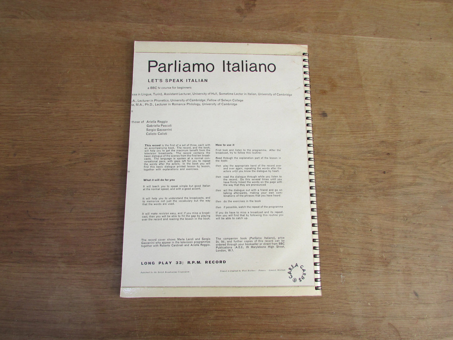 Home-made A4 wire-bound sketchbook using 100% recycled 140gsm Cartridge Paper, Parliamo Italanio