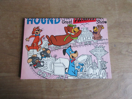 Home-made A4 wire-bound sketchbook using 100% recycled 140gsm Cartridge Paper, Huckleberry Hound