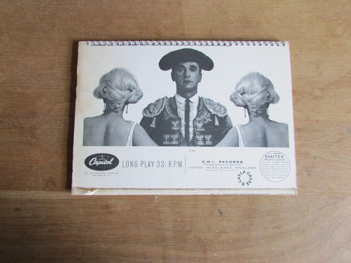 Home-made A4 wire-bound sketchbook using 100% recycled 140gsm Cartridge Paper, Peggy Lee