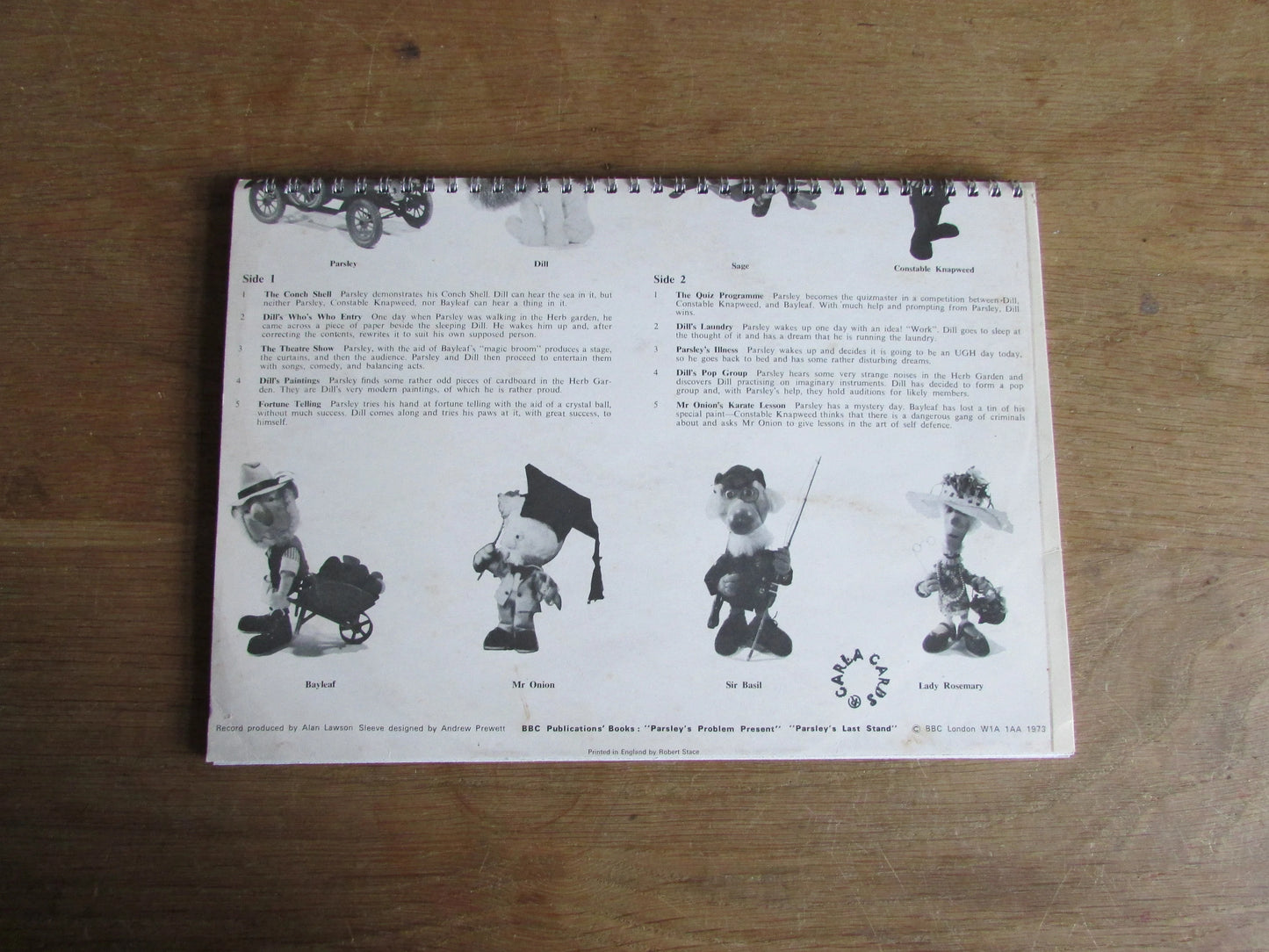 Home-made A4 wire-bound sketchbook using 100% recycled 140gsm Cartridge Paper, Adventures of Parsley