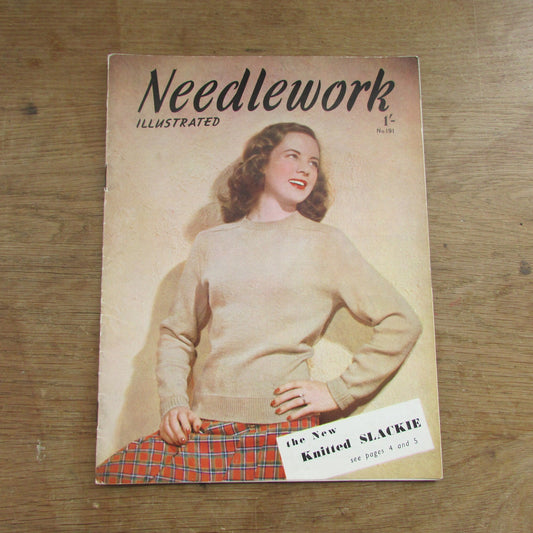 1948 Needlework Illustrated 191 knitting pattern booklet