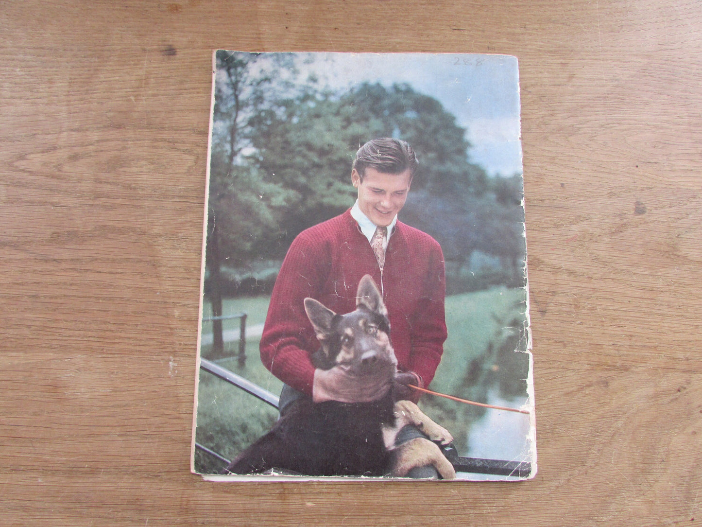 1952 Stitchcraft knitting & embroidery pattern booklet, complete with original embroidery transfer