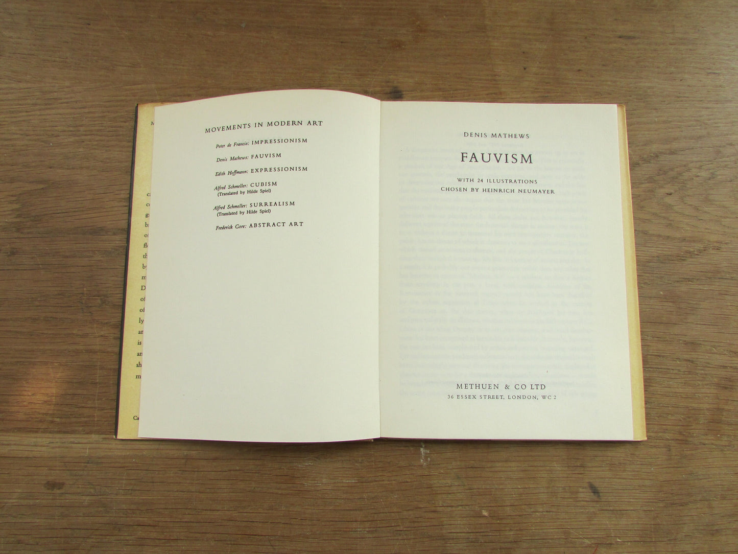 Movements in Modern Art: Fauvism, by Denis Mathews & Heinrich Neumayer (Hardback, 1959)