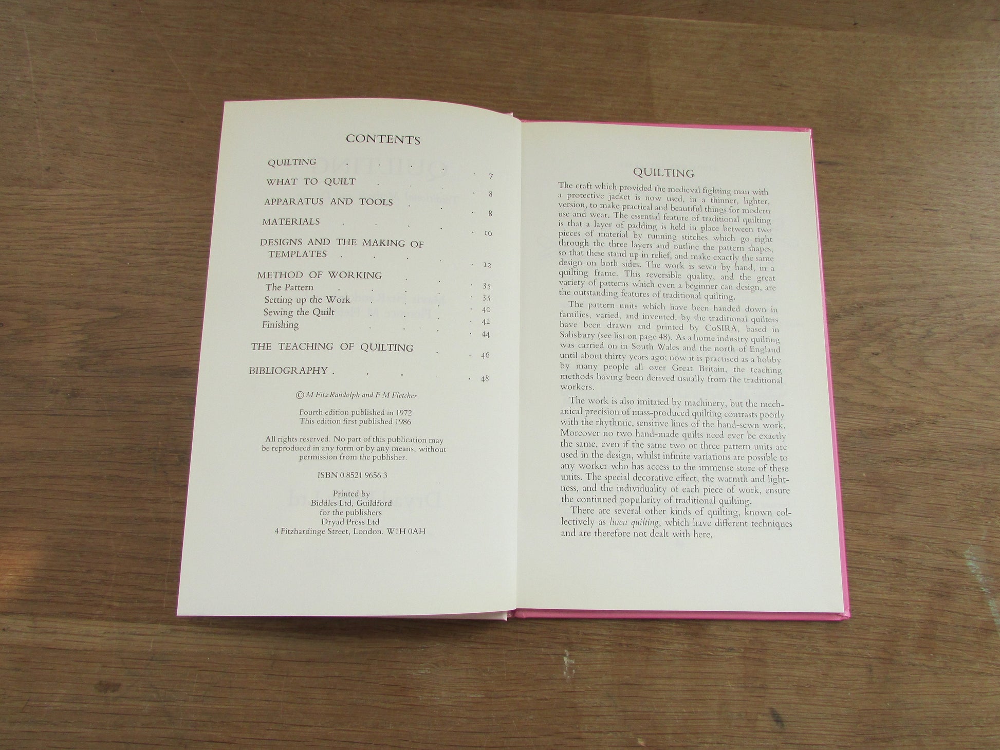 Quilting, by M Fitzrandolph, & FM Fletcher (Hardback, 1986)