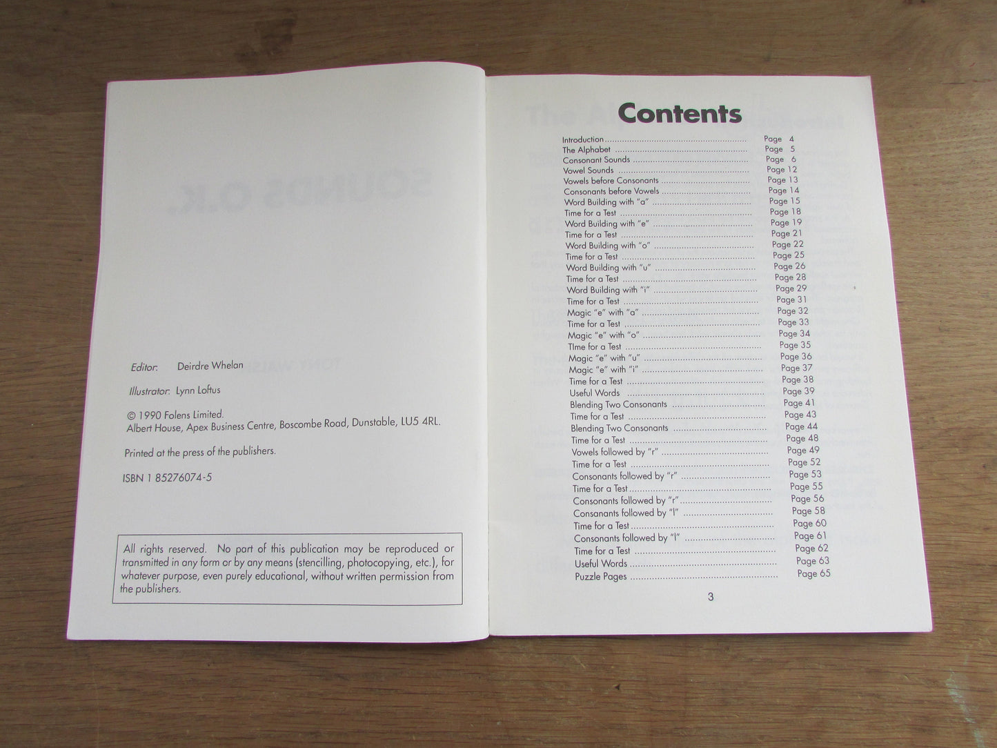Folens Graded Phonics Book Sounds OK, by Tony Walsh (Softback, 1990)