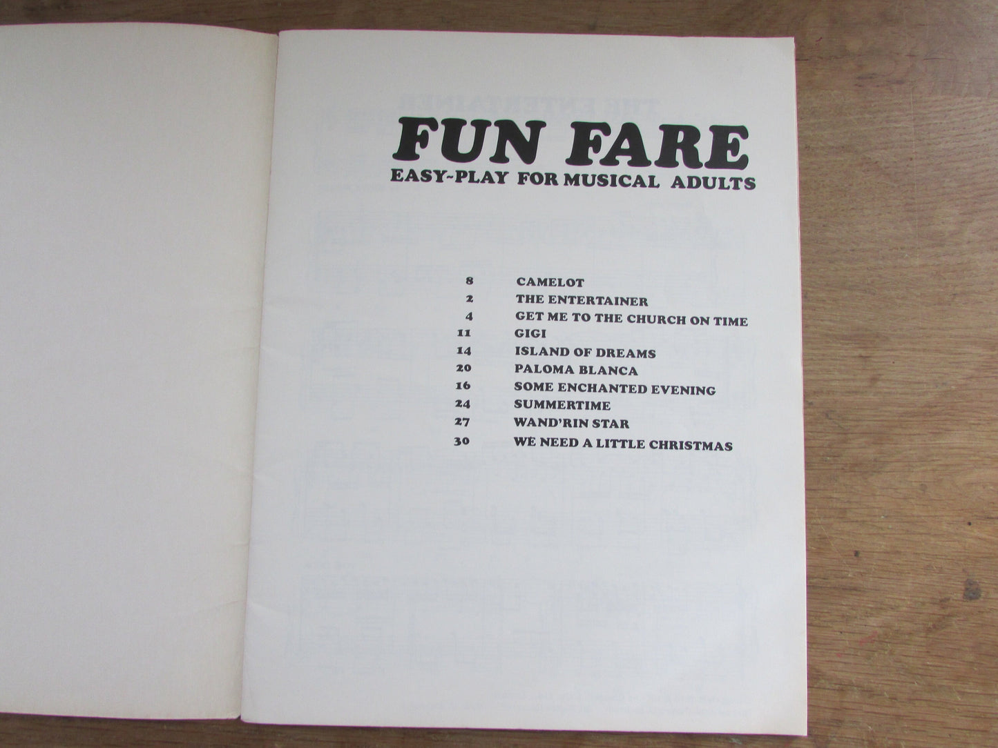 Fun Fare Easy-Play for Musical Adults Book 2: Piano (Softback, 1976)