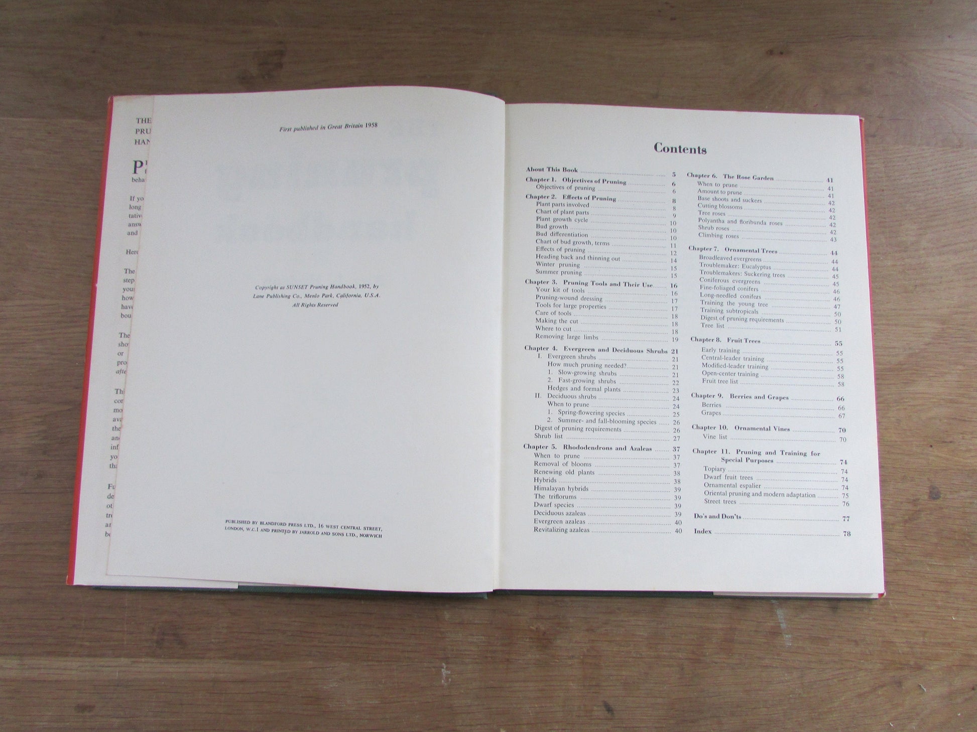 The Pruning Handbook, by Roy L. Hudson (Hardback, 1952)
