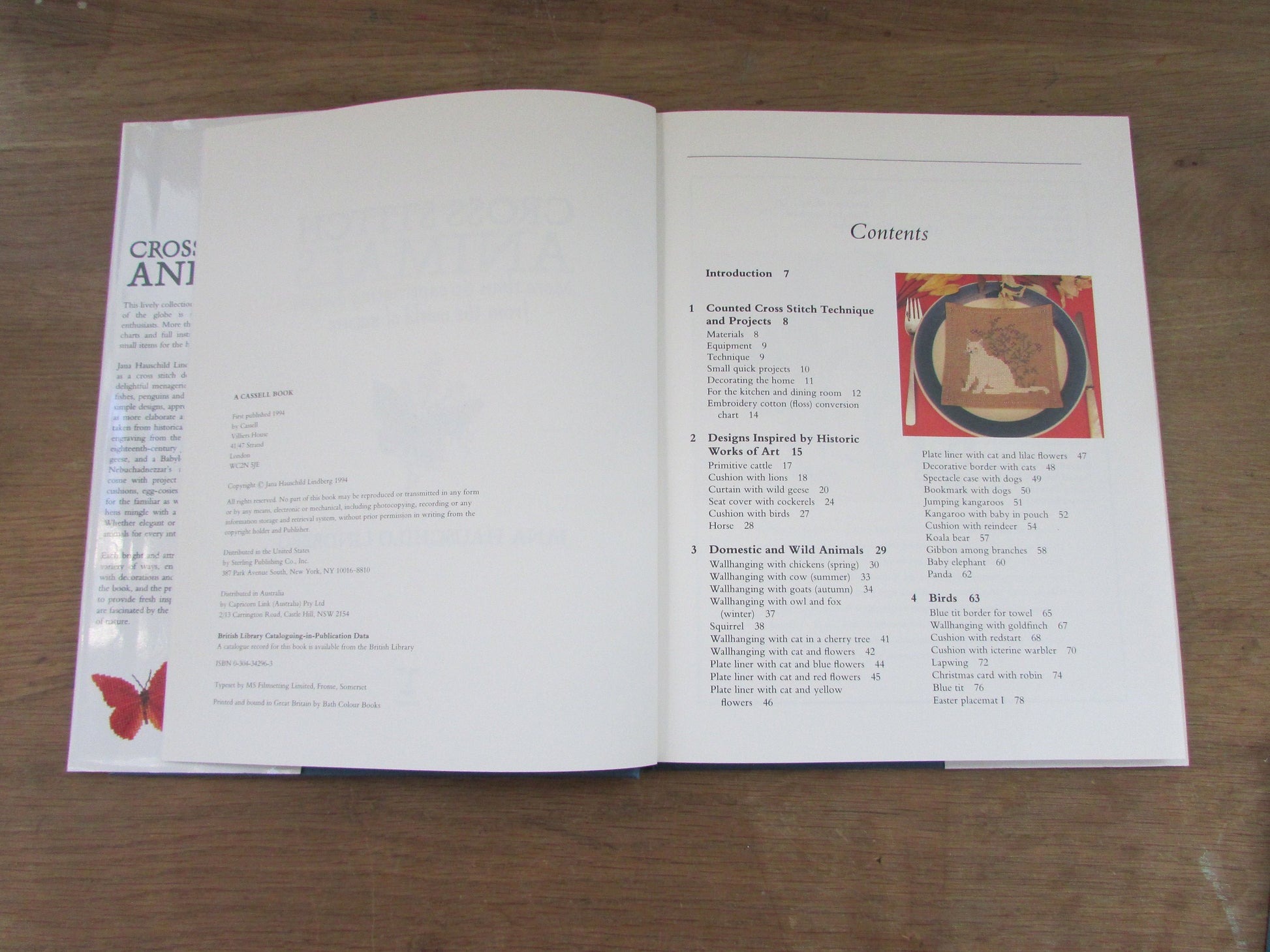 Cross Stitch Animals, by Jana Hauschild Lindberg (Hardback, 1994)