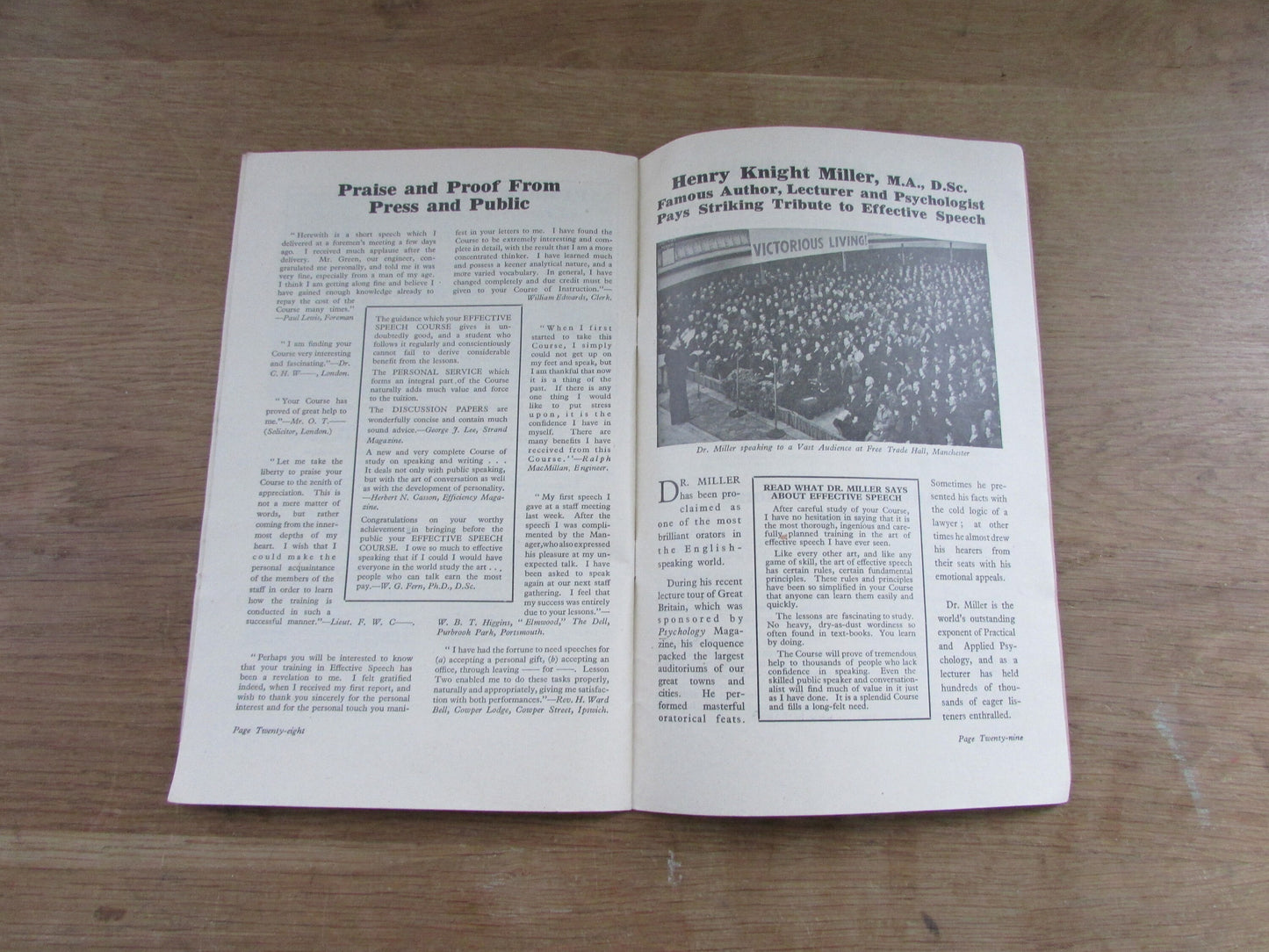 1940s/50s How to Work Wonders with Words booklet, by The Speaker's Club