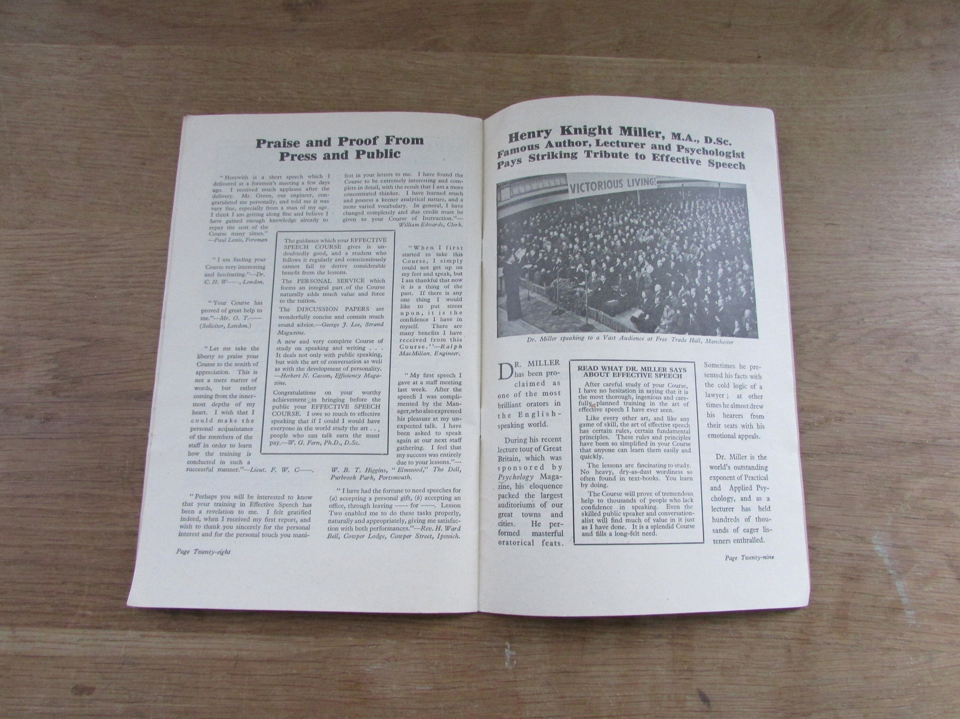 1940s/50s How to Work Wonders with Words booklet, by The Speaker's Club