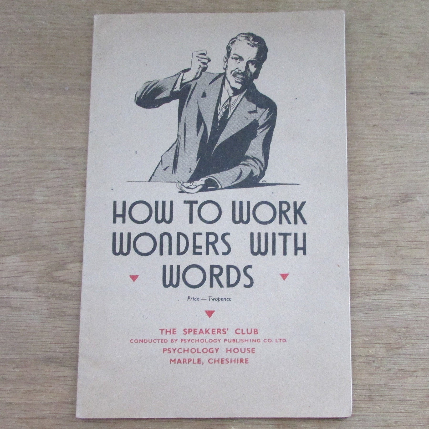 1940s/50s How to Work Wonders with Words booklet, by The Speaker's Club