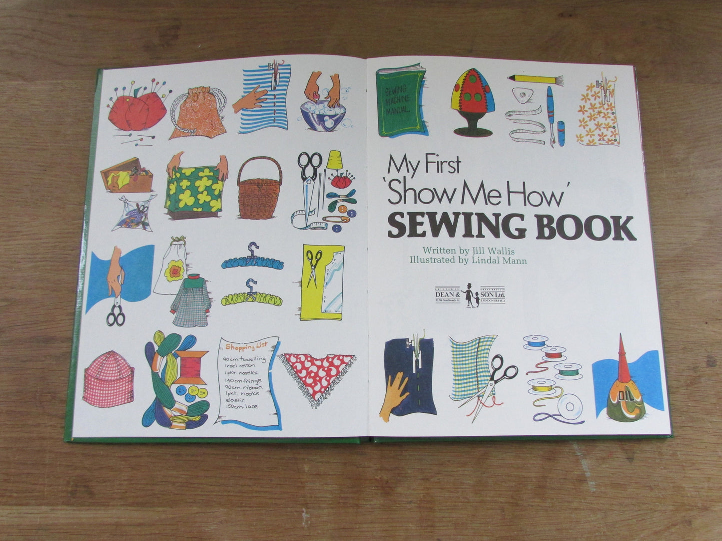 My First 'Show me How' Sewing Book, by Jill Wallis (Hardback, 1981)