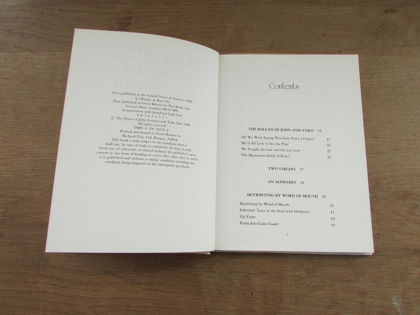 John Lennon: Skywriting by Word of Mouth (Hardback, 1986)