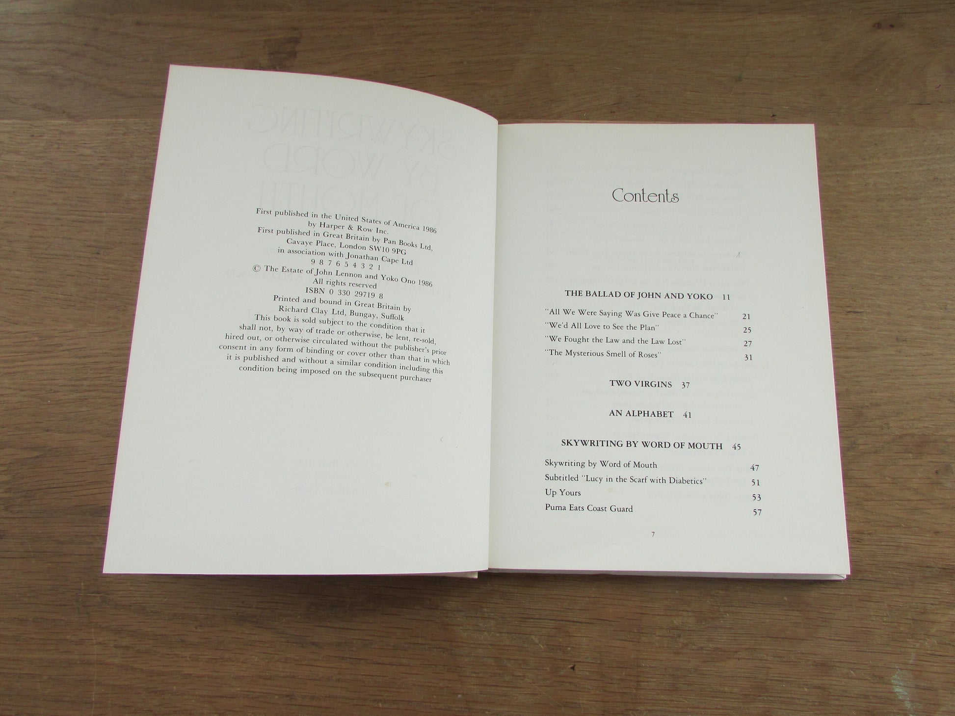 John Lennon: Skywriting by Word of Mouth (Hardback, 1986)